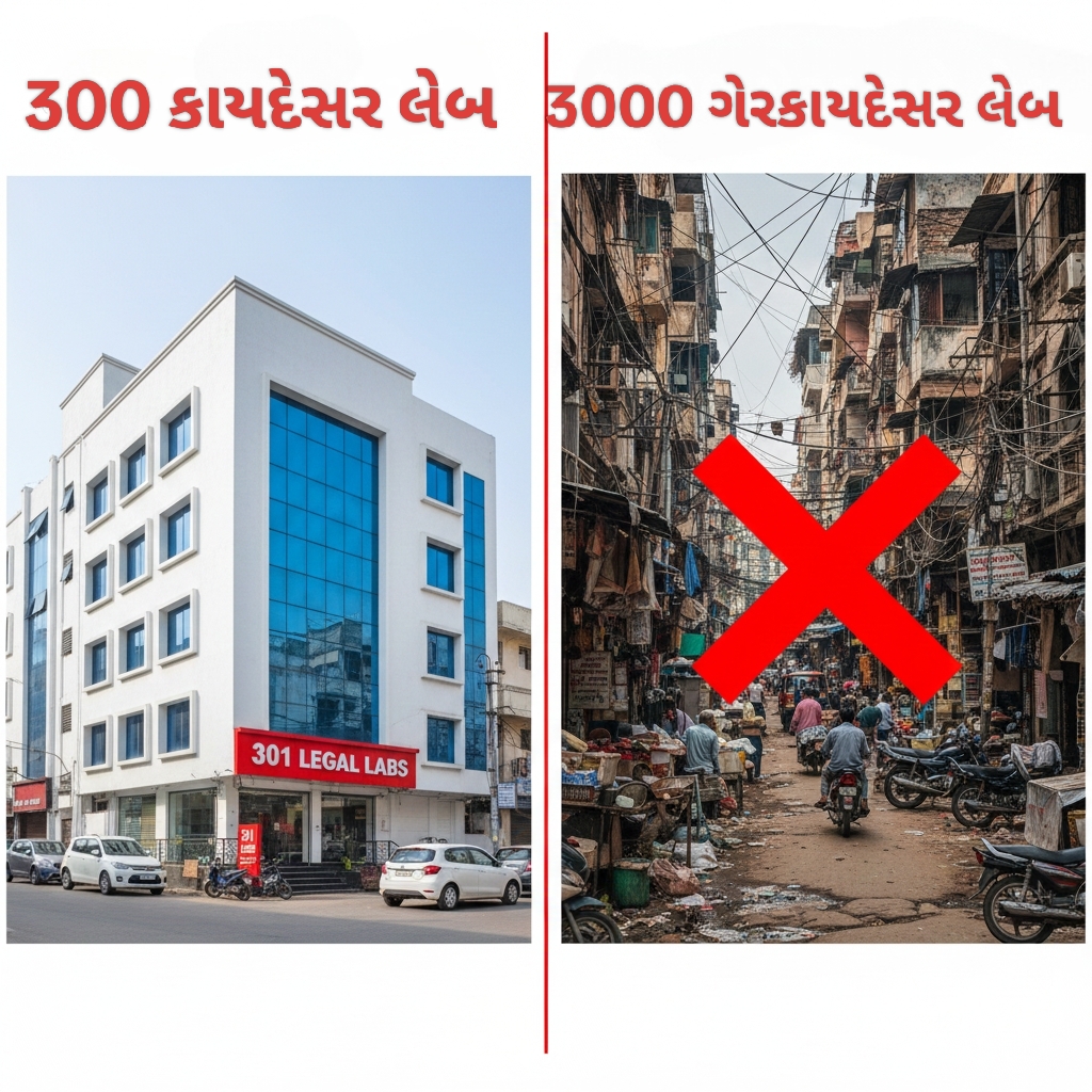 શહેરમાં કાયદેસરની 300 લેબ સામે ગેરકાયદે 3 હજાર ચાલે છે
